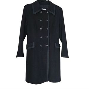 Twin-Set by Simona Barbieri Black Double-Breasted Women's Coat size L